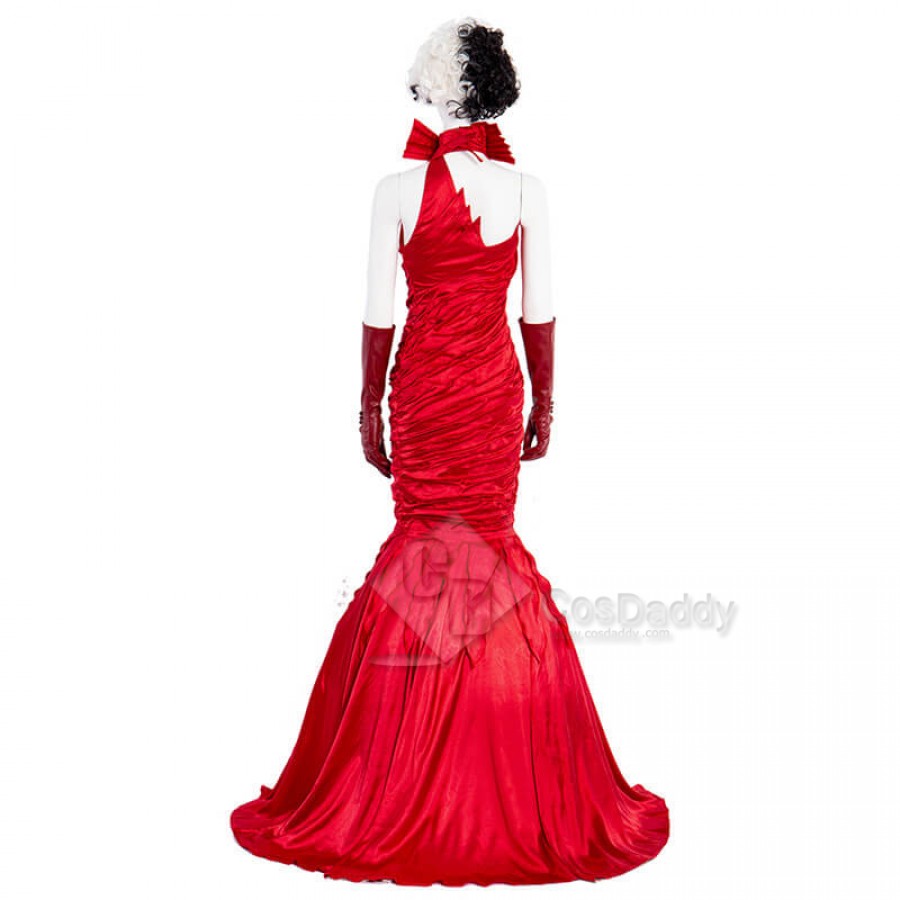 Cruella De Vil Red Dress Emma Stone Cosplay Costumes 2021 CosDaddy