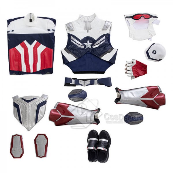 The Falcon and the Winter Soldier New Captain america Sam Wilson Cosplay Costumes