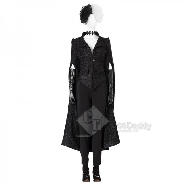 Cruella Cosplay 2021 Disney Movie Cruella Emma Stone Full Suit Costumes