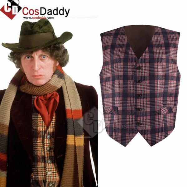 Doctor Who Fourth 4th Doctor Vest Waistcoat Tom Baker Dr Who Cosplay Costumes