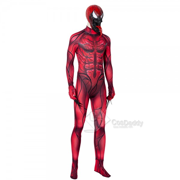 Venom 2 Carnage Cosplay Costume Halloween Bodysuit Spiderman Jumpsuit For Kids Aduilts