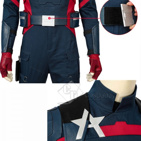 Captain America US Agent John Walker Cosplay Costume The Falcon And The Winter  Soldier Outfit