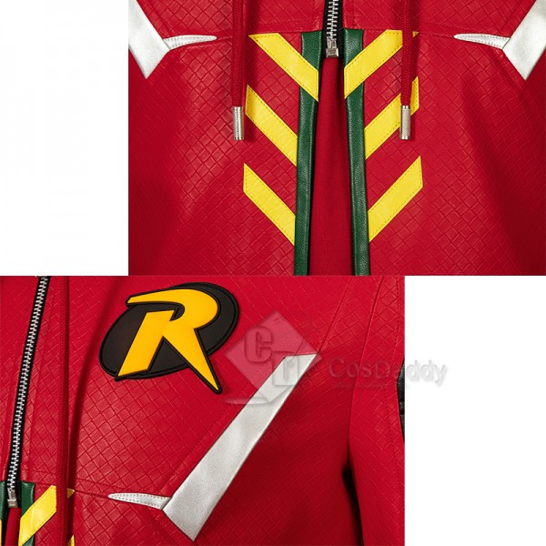 Batman Gotham Knights Red Robin Cosplay Costume Halloween Superhero Outfit