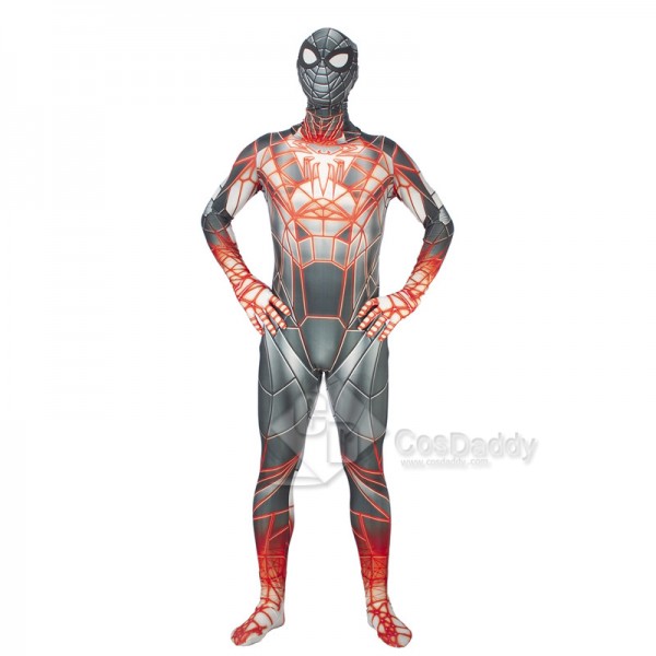 Marvel 2021 Spiderman Miles Morales PS5 Cosplay Costume Programmable Matter Suit