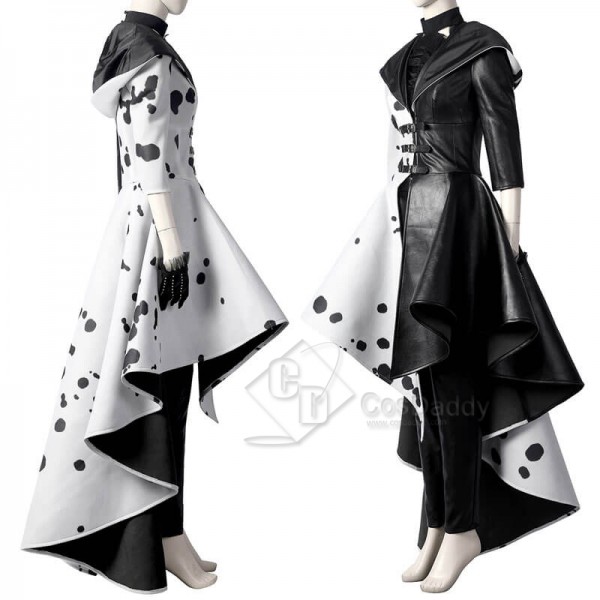 CosDaddy 2021 Cruella De Vil Emma Stone Cruella Halloween Cosplay Suit Costumes