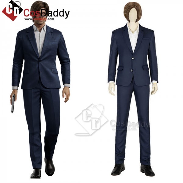 Resident Evil Infinite Darkness Leon Cosplay Jacket Uniform Wigs Halloween Costumes