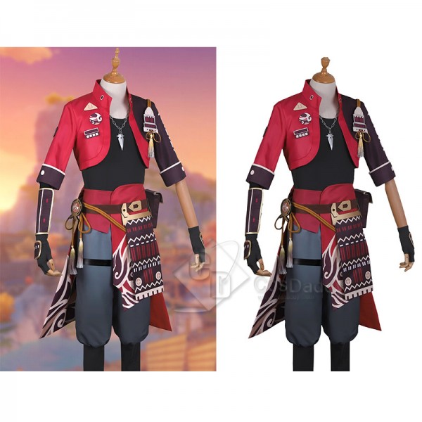 Genshin Impact Tohma Cosplay Costume Game Anime Uniform Halloween Carnival Outfit