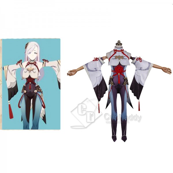 Genshin Impact Crane Cosplay Costume Game Suit Halloween Carnival Uniform