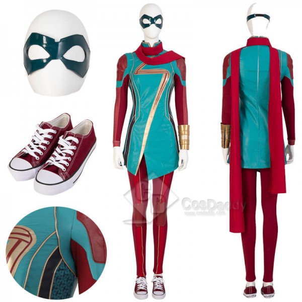 2021 Ms.Marvel New Kamala Khan Cosplay Costumes Female Halloween Outfit