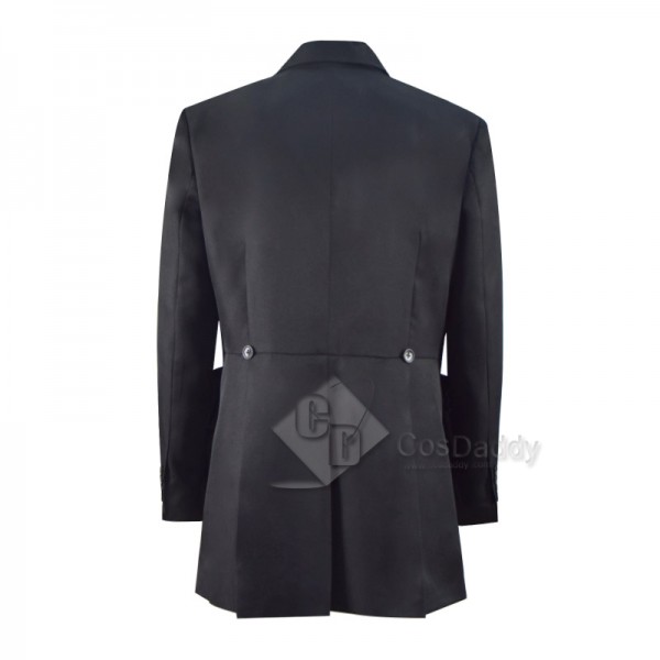 2nd Doctor Black Coat Doctor Who Replica Cosplay Costume
