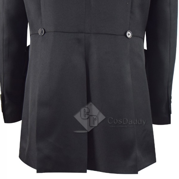 2nd Doctor Black Coat Doctor Who Replica Cosplay Costume