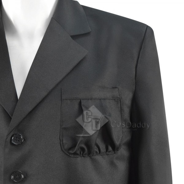 2nd Doctor Black Coat Doctor Who Replica Cosplay Costume