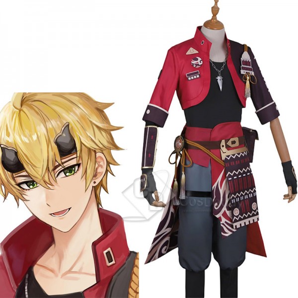 Genshin Impact Tohma Cosplay Costume Game Anime Un...