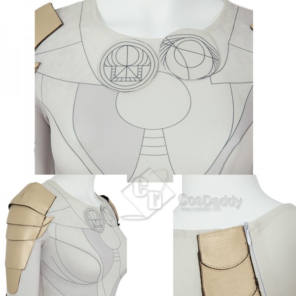 Eternals Thena Cosplay Costume Halloween Carnival Outfit Angelina Jolie Dress