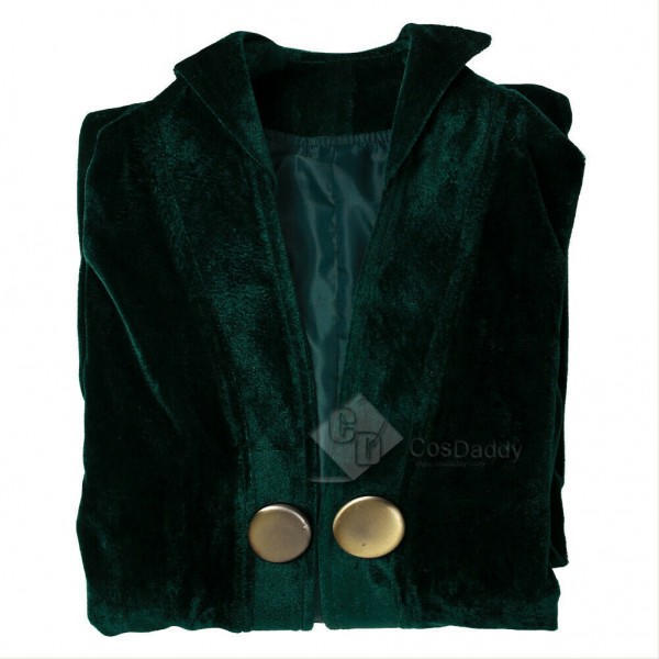 Harry Potter Professor Minerva McGonagall Cosplay Costume Green Robe Halloween Carnival Suit