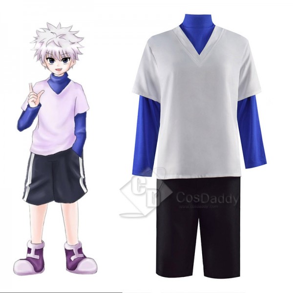 Hunter X Hunter Cosplay Killua Zoldyck Costume Shi...