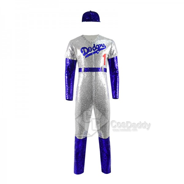 Rocketman Elton John Cosplay Costume Dodgers Baseball Jumpsuit For Kids Adult