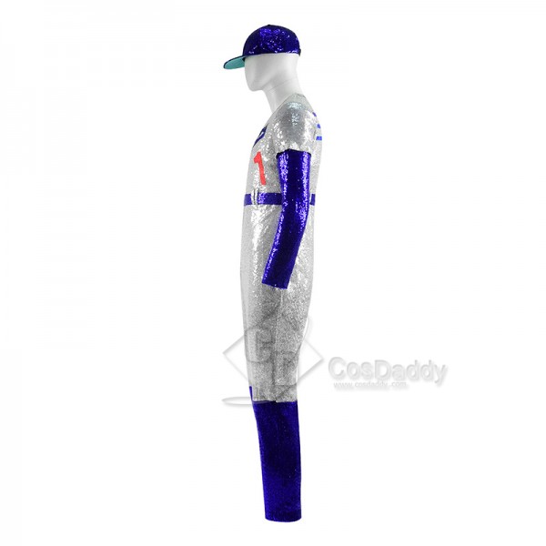 Rocketman Elton John Cosplay Costume Dodgers Baseball Jumpsuit For Kids Adult