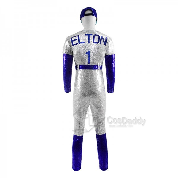 Rocketman Elton John Cosplay Costume Dodgers Baseball Jumpsuit For Kids Adult