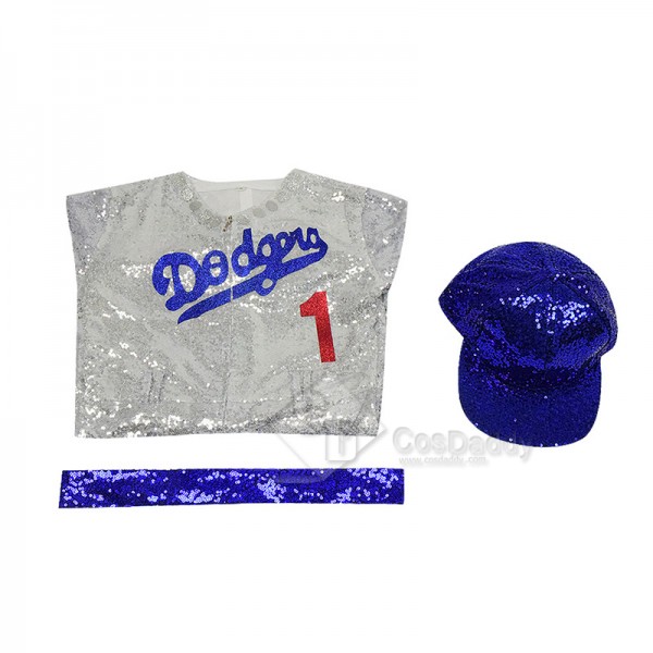 Rocketman Elton John Cosplay Costume Dodgers Baseball Jumpsuit For Kids Adult