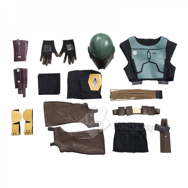 The Mandalorian Boba Fett Cosplay Costume Halloween Carnival Suit