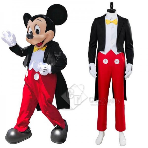 Disney Mickey Mouse Dinner Suit Tuxedo Halloween Cosplay Costumes