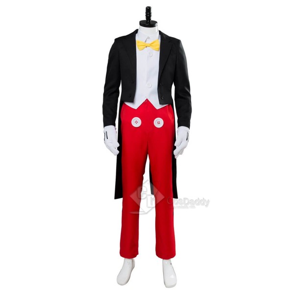 Disney Mickey Mouse Dinner Suit Tuxedo Halloween Cosplay Costumes