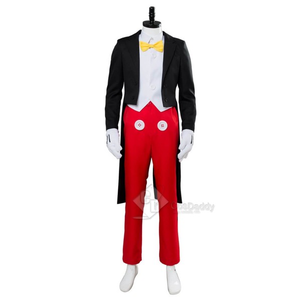 Disney Mickey Mouse Dinner Suit Tuxedo Halloween Cosplay Costumes