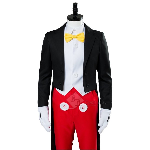 Disney Mickey Mouse Dinner Suit Tuxedo Halloween Cosplay Costumes