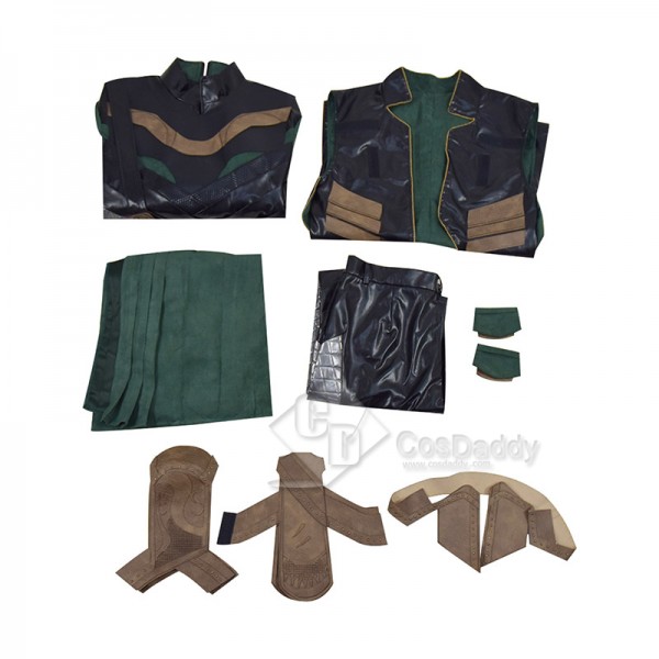 Marvel Loki Season 1 Loki Cosplay Costume Armor Cloak Outfit Halloween Carnival Suit