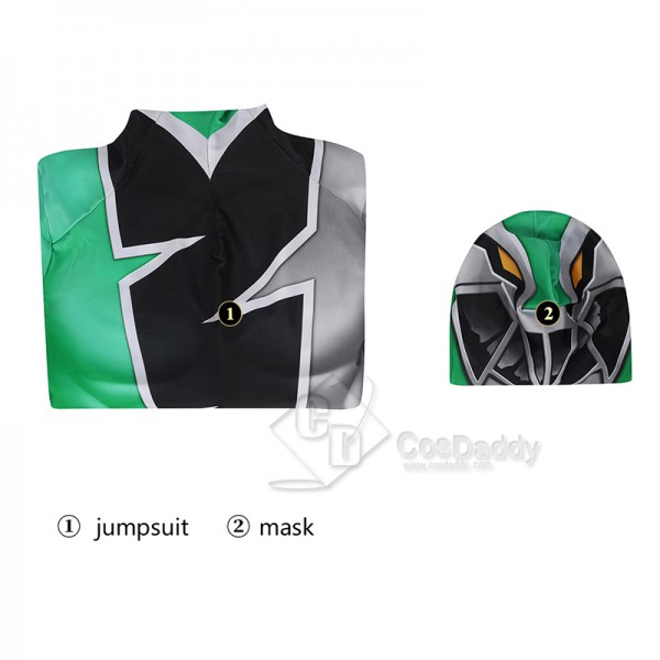 Kishiryu Sentai Ryusoulger Ryusoul Green Solder Towa Cosplay Costume Power Rangers Outfits