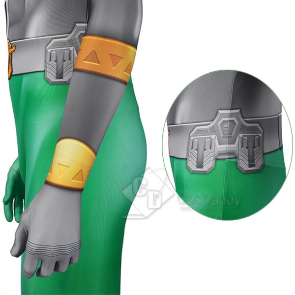 Kishiryu Sentai Ryusoulger Ryusoul Green Solder Towa Cosplay Costume Power Rangers Outfits