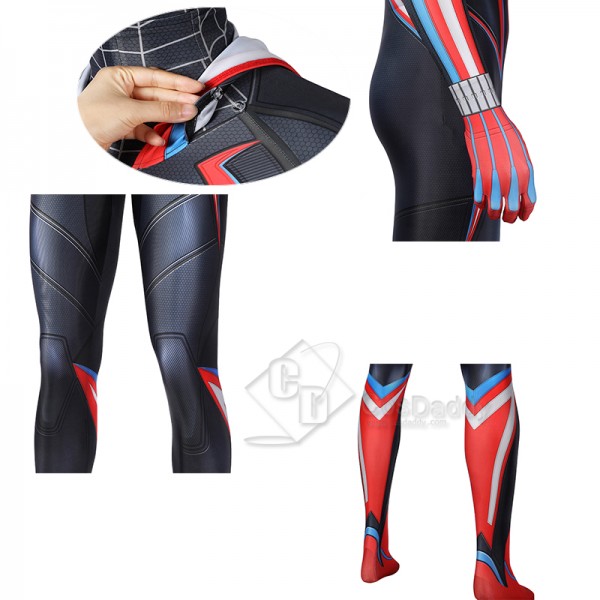 Spider-Man PS5 Miles Morales Cosplay Costume Spiderman Jumpsuit