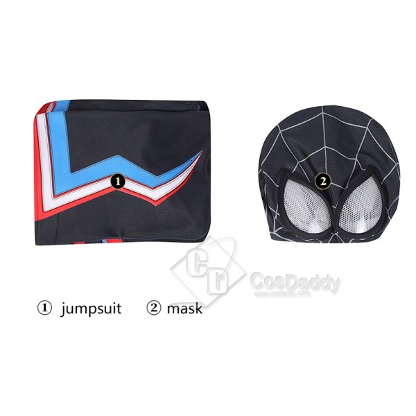 Spider-Man PS5 Miles Morales Cosplay Costume Spiderman Jumpsuit