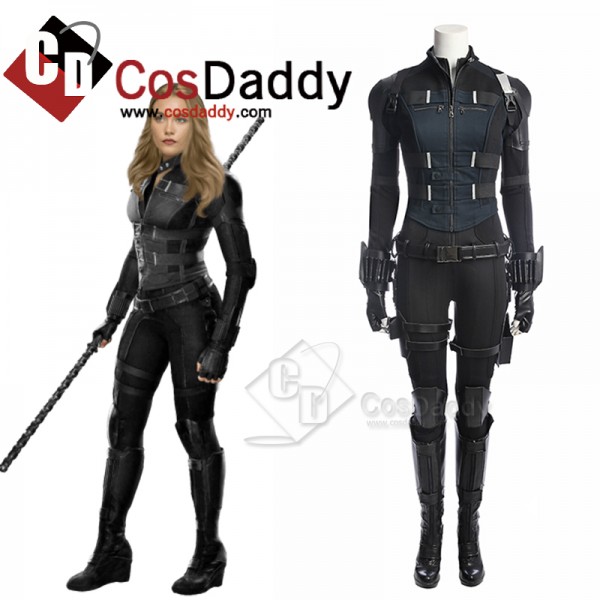 2021 New Black Widow Yelena Belova Cosplay Costume Black Outfit Halloween Carnival Suit