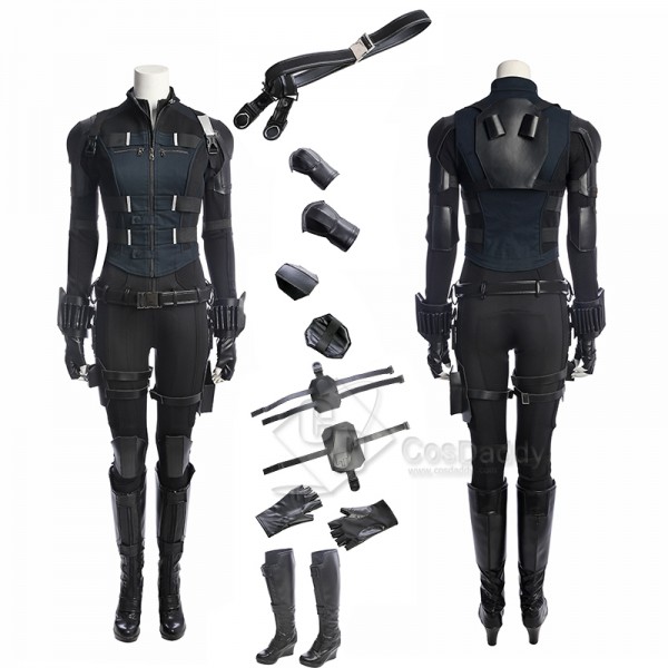 2021 New Black Widow Yelena Belova Cosplay Costume Black Outfit Halloween Carnival Suit