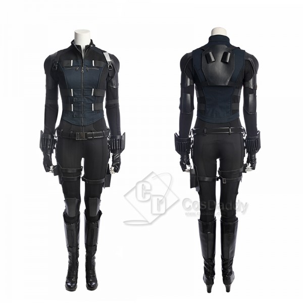 2021 New Black Widow Yelena Belova Cosplay Costume Black Outfit Halloween Carnival Suit