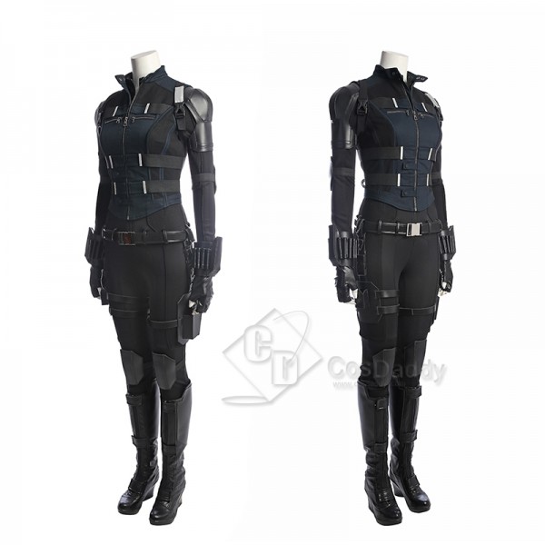 2021 New Black Widow Yelena Belova Cosplay Costume Black Outfit Halloween Carnival Suit