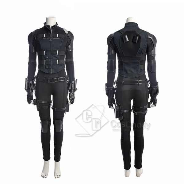 2021 New Black Widow Yelena Belova Cosplay Costume Black Outfit Halloween Carnival Suit