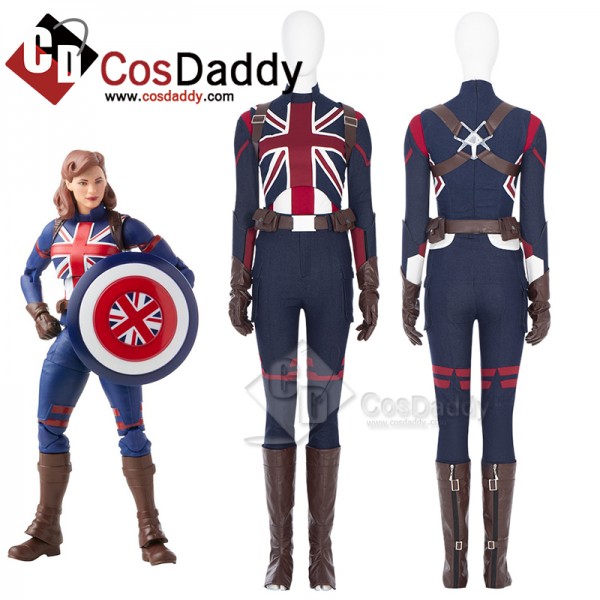 What If Peggy Carter Cosplay Costume Captain Carte...