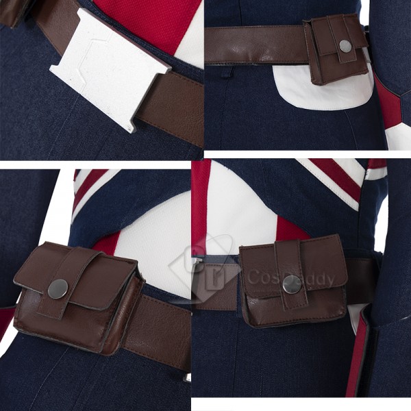 What If Peggy Carter Cosplay Costume Captain Carter Jumpsuit Super Soldier Outfit