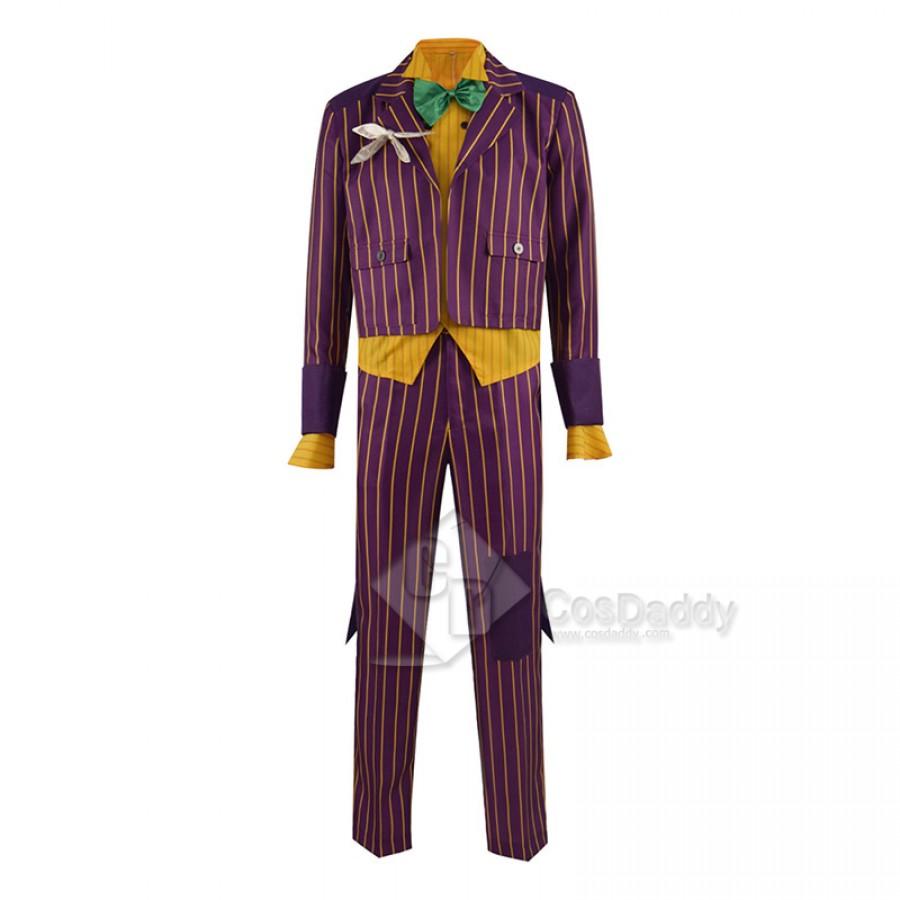 Batman Arkham Asylum Joker Costume The Joker Cosplay Halloween Carnival ...