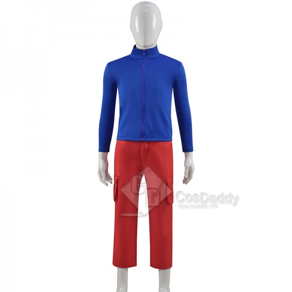 Kids Henry Danger Cosplay Costume Blue Jacket Uniform Halloween Carnival Suit