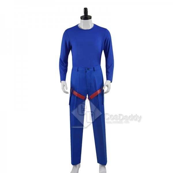 Henry Danger Cosplay Costume Captain Man Uniform Blue Red Suit For Men