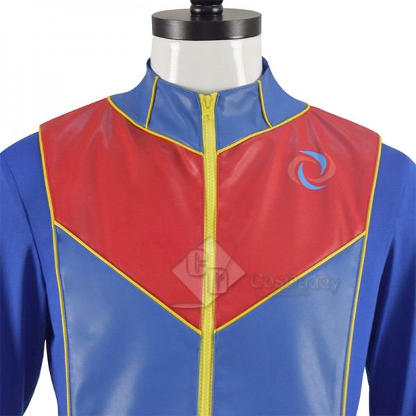 Henry Danger Cosplay Costume Captain Man Uniform Blue Red Suit For Men