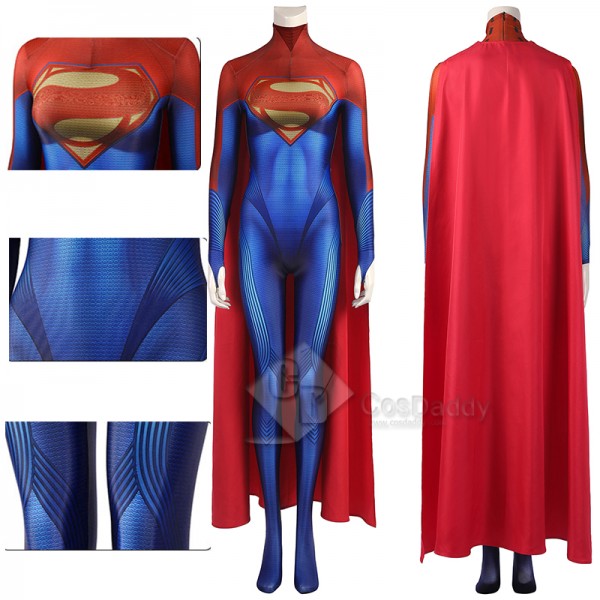The Flash Supergirl Cosplay Costume Superman Bodysuit Superhero Jumpsuit Halloween Suit