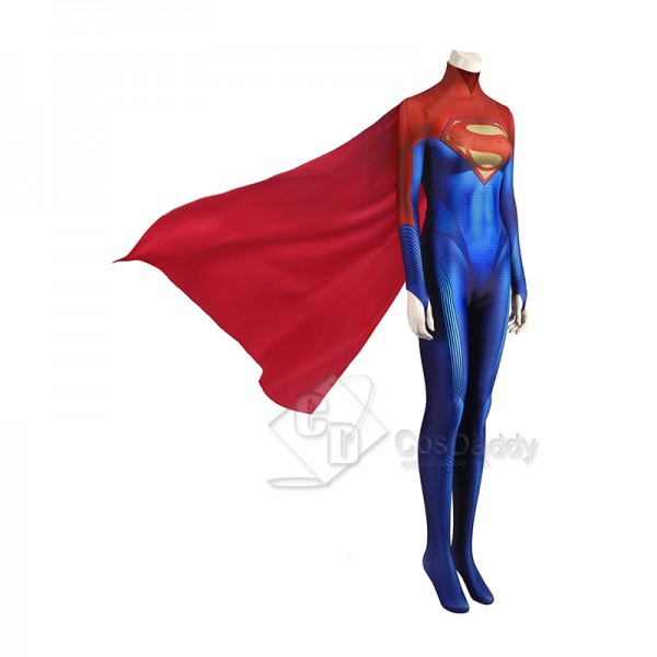 The Flash Supergirl Cosplay Costume Superman Bodysuit Superhero Jumpsuit Halloween Suit