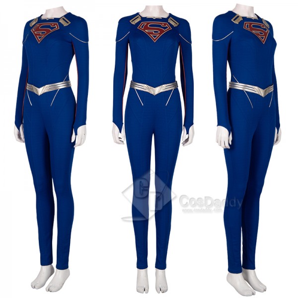 Supergirl Season 5 Kara Zor-El Cosplay Costume Overgirl Jumpsuit Superhero Bodysuit