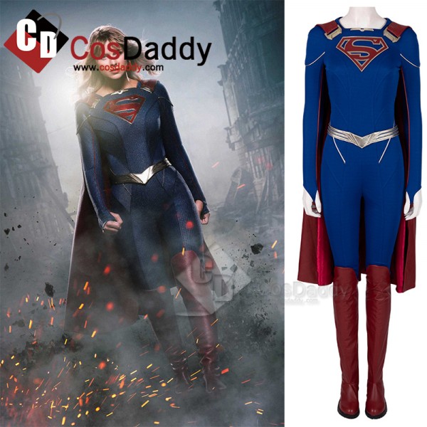 Supergirl Season 5 Kara Zor-El Cosplay Costume Overgirl Jumpsuit Superhero Bodysuit