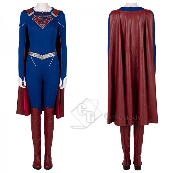 Supergirl Season 5 Kara Zor-El Cosplay Costume Overgirl Jumpsuit Superhero Bodysuit